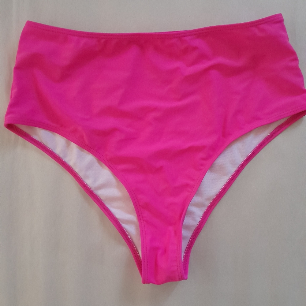 Women's Pink Bikini Bottom, Size L